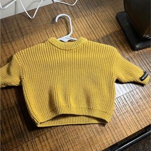 Kids Sweater in Mustard Yellow